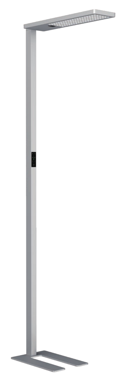 Silver NOVA-F1 office floor lamp from the original catalogue