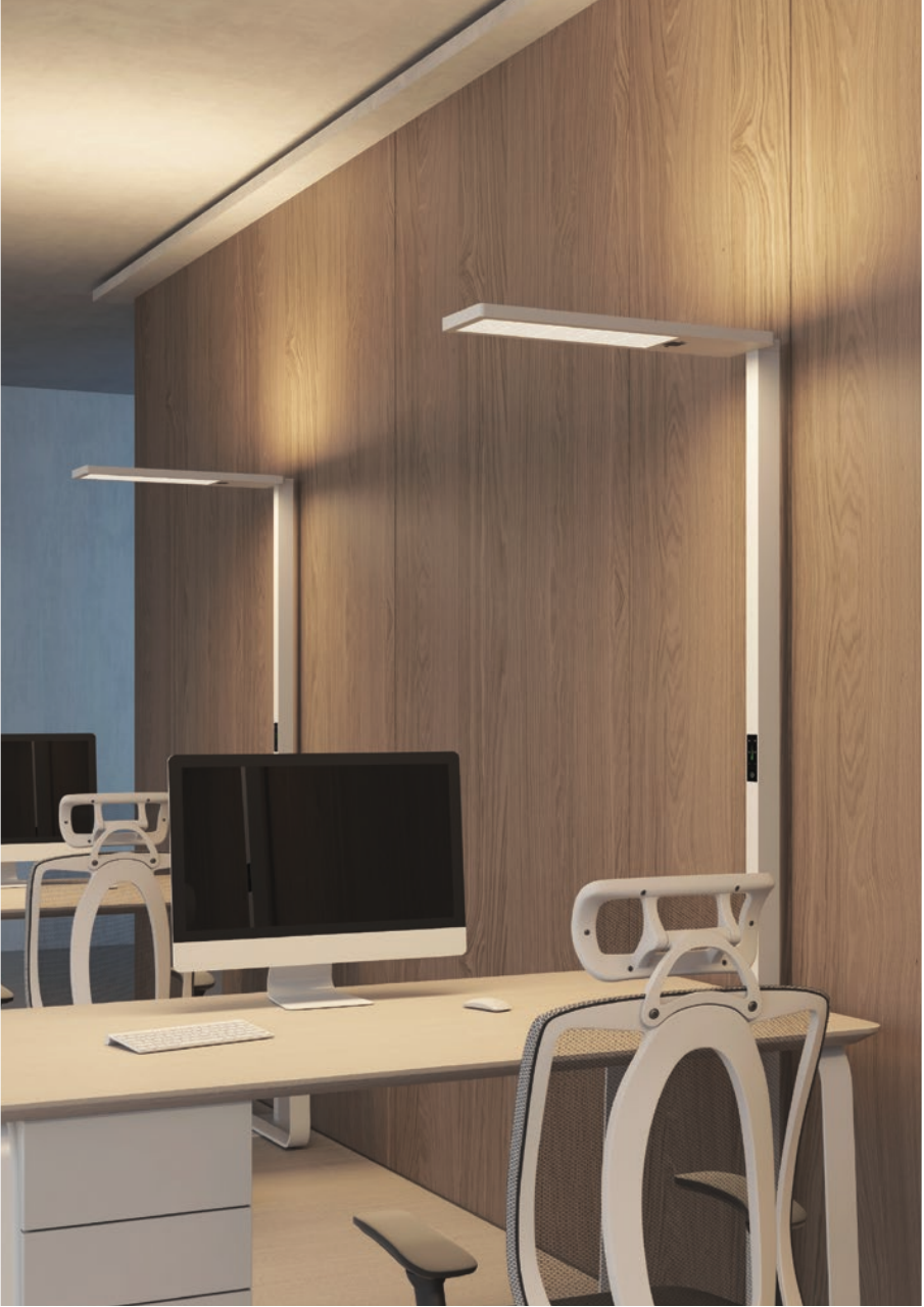 NOVA-F1 office lighting scene from the original Zhexian catalogue